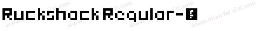Ruckshack Regular字体转换